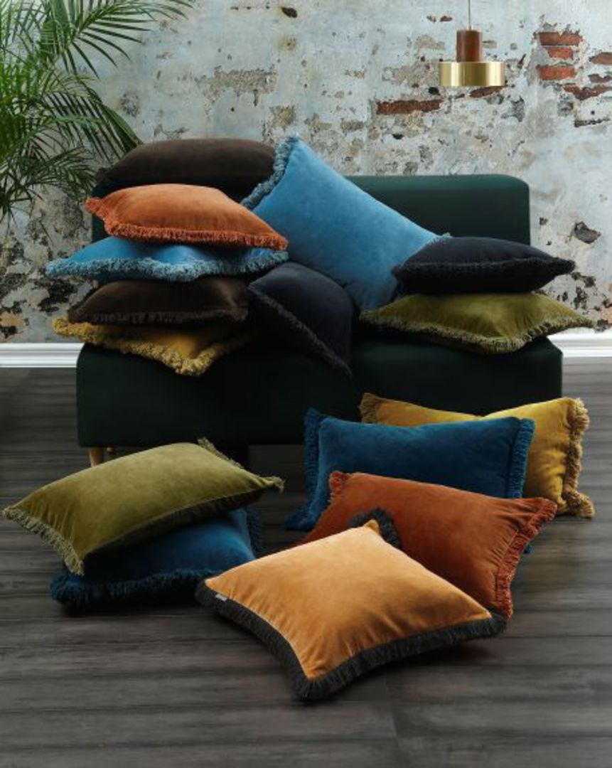 MM Linen - Sabel Cushions - Bluestone image 3